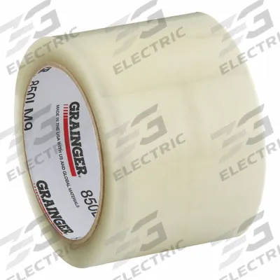 GRAINGER Packaging Tape: 2.5 mil Tape Thick, 3 in x 55 yd, MD - Medium-Duty Hot Melt Tape