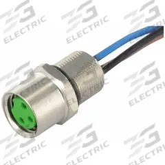 MURRELEKTRONIK Cordset: M8 Female – Front Mounting Receptacle, A, 4 Pins, 0.2 m Wire Lead Lg (MPN 7000-08583-9690020). Key specifications — attr164351: PP; attr164366: IP67; attr164371: 3; attr164345: MURRELEKTRONIK; attr164374: 0.25 sq mm; attr1031759: A.