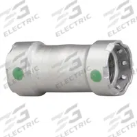 VIEGA MEGAPRESS Crimp Coupling Fitting: 1 1/4 in Pipe x 1 1/4 in Pipe Size, Press-fit x Press-fit (MPN 25045). Key specifications — Brand: VIEGA MEGAPRESS.