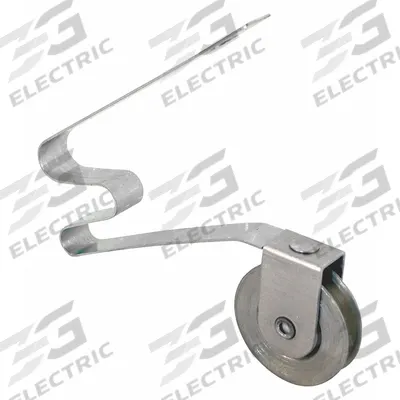 PRIME-LINE Tension Spring Roller: Tension Spring Roller, 7 7/16 in Overall Ht, Unfinished - Screen Door Hardware