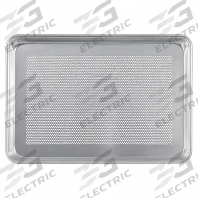 CRESTWARE Sheet Pan: Sheet Pan Pan, Full Sheet Pan Size, Aluminum, Uncoated, Perforated - Sheet Pans