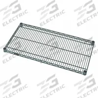 QUANTUM Wire Shelf: 42 in x 14 in, 1 Shelves, Quick-Adjust, 600 lb Load Capacity, Dry/Wet, Green (MPN 1442P). Key specifications — Recommended Environment: Dry; Material: Steel; Brand: QUANTUM; Color: Green; Finish: Epoxy Coated.