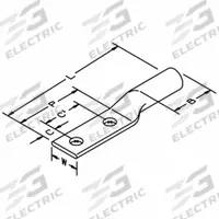 Compression Lugs: For 3/0 AWG, Stranded Wire, 1/2 in Stud Size, Long, Copper Barrel (MPN 31141). Key specifications — Inspection Hole: No; For Wire Type: Stranded; For Wire Sizes: 3/0 AWG; Brand: 3M; Manufacturer Part Number: 31141.