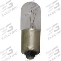 EATON Incandescent Bulb: Incandescent, Miniature Bayonet (BA9s), (T) Tubular, T3-1/4, 267, 6.3V AC (MPN 10250ED986-4). Key specifications — Light Color: White; Trade Number: 267; Voltage: 6.3V AC; Brand: EATON; Bulb Shape: T3-1/4.