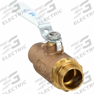 APOLLO Manual Two-Way Ball Valve: 1 in Size, Bronze, Straight, Sweat x Sweat - Bronze Ball Valves