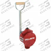 FILL-RITE Hand Pump: Lever, Pump with Spout, Bung, 25.6 oz per stroke, Aluminum, Piston (MPN FR150). Key specifications — Brand: FILL-RITE; Seal Material: Buna-N; Maximum Flow Rate: 25.6 oz per stroke; Spout/Nozzle: Aluminum Spout.