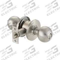 CAL-ROYAL Door Knob Lockset: Storeroom Knob Locksets, Stainless Steel (MPN BA05-32D). Key specifications — Lockset Style: Rose.