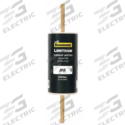 BUSSMANN Fuse: JKS Series, Class J, Bolt-On Body, Fast-Acting, 225 A, 600 V AC - Fast-Acting Bolt-On Fuses
