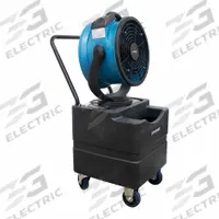 XPOWER Misting Fan: 3 Speeds, Oscillating, 115V AC (MPN FM-88WK). Key specifications — Voltage: 115V AC; Product Type: Misting Fan; Brand: XPOWER; Number of Speeds: 3; Oscillation: Oscillating; Phase: Single.