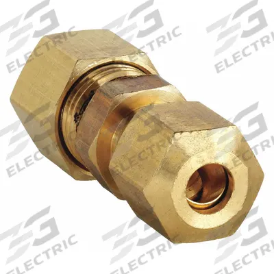 APPROVED VENDOR Compression Fitting Adapter: 3/8 in OD x 1/4 in OD Fitting Size - Low-Lead Standard Sleeve Brass Compression Fitting