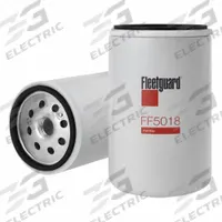 FLEETGUARD Automotive Fuel Filter: 12 13/16 in Overall Lg, 3 1/16 in Outside Dia, Diesel Fuel (MPN FF5018). Key specifications — attr434022: FLEETGUARD; attr1017112: Construction Equipment; attr1017113: Buehrer.