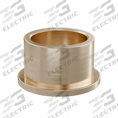 OILITE Flanged Sleeve Bearing: Bronze, SAE 841, 12 mm Bore, 15 mm OD, 10 mm Lg - Lubricated General Purpose Metallic Flanged Sleeve Bearings