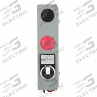 EATON Selector Switch Kit: NEMA Motor Size 0/00/1/1-3/4/2, Hand/Off/Auto, Push Button, Red (MPN C600M121T). Key specifications — Brand: EATON; Compatible with Series: Freedom; Includes: Red RUN Pilot Light.