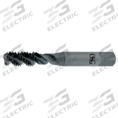OSG Spiral Flute Tap: M12x1.75 Metric, 6H, 3 Flute, Bottoming Chamfer, TiN Coated High Speed Steel (MPN 2988605)