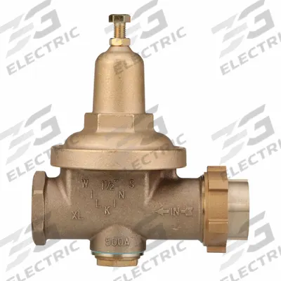 WILKINS Water Pressure Reducing Valve: FNPT x FNPT, 1 1/2 in Pipe Size, Cast Bronze - High Capacity Water Pressure Regulators