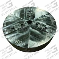 HURON Lathe Jaw: Round, Tongue and Groove, Aluminum, For 6 in Chuck, 4 in Ht (MPN A6MEHFG). Key specifications — Brand: HURON; Mounting Bolt Size: 3/8 in.