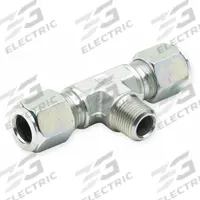 PARKER Compression Tee Fitting: 5/8 in OD x 5/8 in OD x 1/2 in Pipe Size, 1/2"-14 Thread Size, Steel (MPN 10 SBU-S). Key specifications — Brand: PARKER; Series: Ferulok.