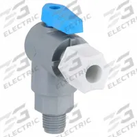 APPROVED VENDOR Manual Two-Way Ball Valve: 1/4 in, PVC, Angle, MNPT x Sweat, Full Port Ball Port (MPN 6575890). Key specifications — Brand: APPROVED VENDOR.