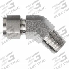 BRENNAN INDUSTRIES Compression Fitting Elbow: 1/8 in OD x 1/8 in Pipe Fitting Size, Stainless Steel (MPN NS2503-02-02-SS). Key specifications — Series: NS2503; Compatible Fitting Brands: Parker CPI; Brand: BRENNAN INDUSTRIES.
