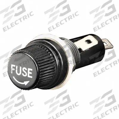 MERSEN Panel Mount Fuse Holder: For Fuse Size 13/32 in x 1 5/16 in, 1 Pole, 10 A Max - Fuse Holders for Cylindrical Fuses