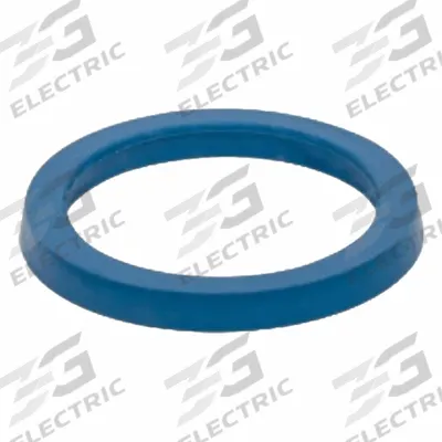 JW WINCO Sealing Ring: FDA Approved, FKM, Blue, 38 mm Inside Dia, 42 mm Outside Dia - Hygienic Single-Piece Sealing Washers