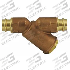 APOLLO Y Strainer: 1/2 in, Compression, Mesh, 0.0313 in Screen Size, Bronze, 4 3/4 in Lg (MPN 59LF003P2PR). Key specifications — Brand: APOLLO; Manufacturer Part Number: 59LF003P2PR; Screen Material: 302 Stainless Steel.