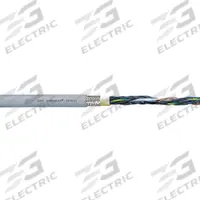 CHAINFLEX Control Cable: 18 AWG, 12 Conductors, 100 ft, PUR Jacket, 1,000 V (MPN CF78-UL-07-12-100). Key specifications — Conductor Material: Copper; Conductor Configuration: Single; Minimum Bend Radius Factor - Fixed: 4 x OD; Minimum Bend Radius Factor - Flexible: 5 x OD; Includes Ground: Yes; Minimum Bend Radius Factor - E-Chain: 6.8 x OD; Resistance Properties: Notch Resistance; Standards: cRUus.