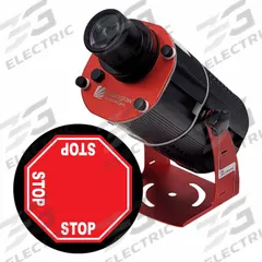 LASERGLOW TECHNOLOGIES Fixed Image Projector: Projector, Lens and Image Template, 3 Way Stop, 80 W (MPN HSV8F205X). Key specifications — Brand: LASERGLOW TECHNOLOGIES; Includes: Mounting Brackets; Laser Color: White; Watts: 80 W; Legend/Background Color: 3 Way Stop; Manufacturer Part Number: HSV8F205X; Product Type: Projector, Lens and Image Template.