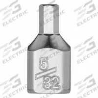 MILWAUKEE Bit Socket: 1/4 in Drive Size, Hex Tip, 5/32 in Tip Size, 51/64 in Overall Lg, SAE (MPN 45-34-1122). Key specifications — attr1204765: Fixed Insert; attr1204767: MILWAUKEE.