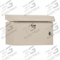 EATON TRIPP LITE Server Enclosure with Fan: 6 Rack Units, NEMA 3R, 120V AC, Gray Powder-Coated (MPN SRN3RG6U). Key specifications — Brand: EATON TRIPP LITE; Includes: (2) Keys; Material: Steel; Fan Input Voltage: 120V AC; Fan Style: (7) 150 mm Fans; PBT Blades; Aluminum Frame; 190/210 CFM.