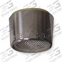 KISSLER Outlet: 2.2 gpm Flow Rate, Aerated Flow Outlet, Metal, Chrome Finish, Female, 6 PK (MPN AB83-6015). Key specifications — Material: Metal; Product Type: Outlet; Connection Size: 55/64"-27; Brand: KISSLER.