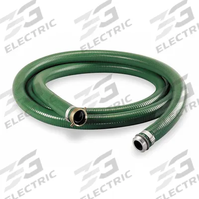 CONTINENTAL Water Suction and Discharge Hose: 2 in Hose Inside Dia., 79 psi, Green - PVC Water Suction & Discharge Hose Assemblies with Rigid PVC Helix Reinforcement