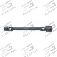 KEN-TOOL Double-End Truck Wrench: 2 Wrench Heads, 27 mm_30 mm Wrench Head Size, 6-Point, Metric (MPN TRM3). Key specifications — Measurement Type: Metric; Socket Shape: 6-Point; For Vehicle Type: Off-Road Vehicles; Finish: Electrostatic Paint; Socket Depth: Deep; Compatible with Product Type: Standard Lug Nuts; Brand: KEN-TOOL; Tool Type: Double-Ended Lug Wrench.