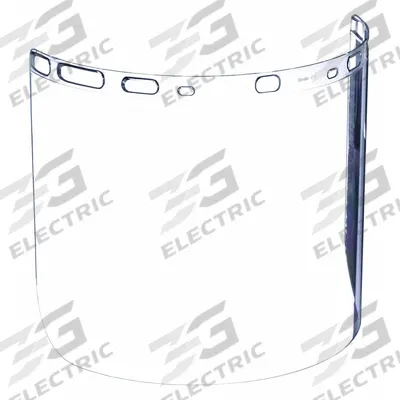 CONDOR Face Shield Visor: 15 1/2 in Overall Wd, 9 in Overall Ht, Clear, Uncoated - General Purpose Replacement Visors