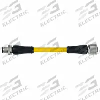 Cordset: M12 Male Straight X M12 Female Straight, 4 Pins, Yellow, TPE, 5 m Cable Lg (MPN 7700-P4141-U0C0500). Key specifications — Cable Jacket Color: Yellow; End 1 Gender: Male; End 1 Mounting Orientation: Straight; End 2 Gender: Female; End 2 Mounting Orientation: Straight; End 2 Connection Type: M12; IP Rating: IP65; Brand: MURRELEKTRONIK.