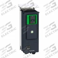 SCHNEIDER Variable Frequency Drive: In Phase Three, Out Phase Three, 2 hp, No Bypass, Programmable (MPN ATV950U15N4EU). Key specifications — Style: Compact; Color: Black/Green; Output Phase: Three.