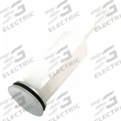 APPROVED VENDOR Drain Stopper: 1 1/4 in Overall Dia, ABS/Stainless Steel, Chrome-Plated, White (MPN 30383). Key specifications — Material: Stainless Steel; Color: White; Brand: APPROVED VENDOR; Application: Sink.