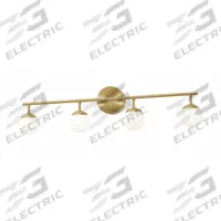 Pearl 4 Light LED Vanity: Satin Brass, 1,565 lm_1,800 lm, 3000K, 21 W, 120V AC, Dimmable, 32 in Lg (MPN PRLV3208L30D1SB). Key specifications — Mounting Location: Wall; Brand: AFX INC.; Voltage: 120V AC; Color Temperature: 3000K; Housing Finish/Housing Color (Broad): Satin Brass.