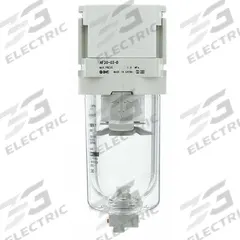 SMC Air Filter: Coalescing, 1/4 in NPT, 5 micron, 145 psi Max Op Pressure, Plastic Bowl, Auto Drain (MPN AF30-N02D-Z-D). Key specifications — attr110055: AF-D; attr110008: SMC.