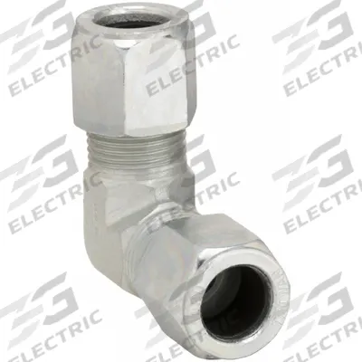 PARKER Compression Fitting Elbow: 1/2 in OD x 1/2 in OD Size, 3/4-16 x 3/4-16 Thread Size - Flareless Bite-Type Steel Compression Fittings
