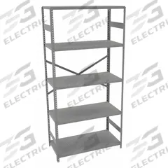 TENNSCO Metal Shelving: Standalone, Light-Duty, 36 in x 18 in, 72 in Overall Ht, 5 Shelves (MPN ESP-1836). Key specifications — Frame Material: Steel; Shelving Material: Steel; Assembled: Unassembled; Color: Medium Gray; Brand: TENNSCO.