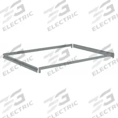 TENNSCO Shelf: 42 in x 36 in, 550 lb Load Capacity, Gray, Shelf (MPN ZAESH-4236). Key specifications — Includes: (4) Beams; Shelf Configuration: Single Straight; Color: Gray; Frame Material: Steel; Brand: TENNSCO; Frame Finish: Zinc Plated; Product Type: Shelf.