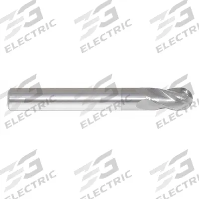 APPROVED VENDOR Ball End Mill: Carbide, TiCN Coated, Double End, 4 Flute, 1/4" Mill Dia - Double-End Carbide Ball End Mills