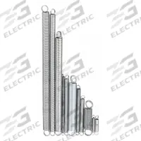 APPROVED VENDOR Extension Spring Assortment: Carbon Steel, 25 Pieces (MPN 3HPU3). Key specifications — Finish: Zinc-Plated; Sizes Included: (25) Extension Springs: 2 to 12 in L.
