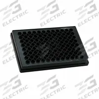 MTC BIO Well Plate: Sterile, 96 Wells, 0.34 mL, 6.9 mm Dia, RNase/DNase Free, Round, Polystyrene (MPN DP35F-96-BLK-S-IWL). Key specifications — attr1383549: MTC BIO; attr1395490: Black; attr1383559: Yes; attr1395487: Round; attr1434131: Polystyrene.