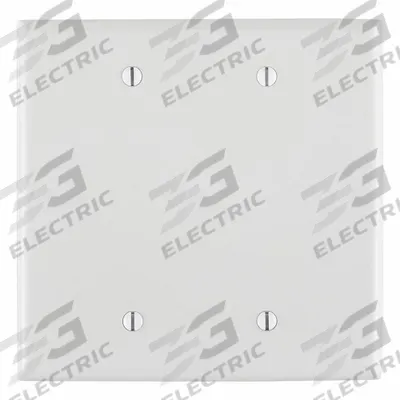 LEVITON Wall Plate: Blank, 2 Gang, White - General Purpose Wall Plates