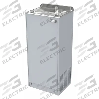 ELKAY Drinking Fountain: 8 gph @ 50°F, 41 1/2 in Overall Ht, Top Push Button - Hand-Operated Drinking Fountains