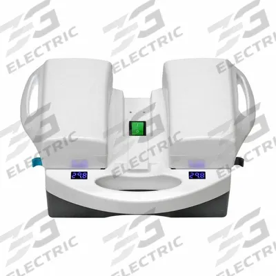 TENNANT Battery Charger: Plastic, 10 3/8 in Overall Lg, 8 3/8 in Overall Wd, White - Batteries & Battery Chargers for Floor Cleaning Machines