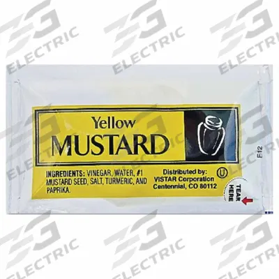 VISTAR Mustard: 0.16 oz Item Size, Packet, 200 Pack Count (MPN PPIVENL065) - Furnishings, Appliances and Hospitality