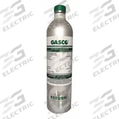 GASCO Calibration Gas: Nitrogen, +/-5% Accuracy, C3H8/CO/H2S/O2, Calibration Gas, Calibration Gas (MPN X05NI80CA350005). Key specifications — For Use With: All OEM Gas Detectors; Background Gas: Nitrogen; Brand: GASCO; Gas Mixture: Carbon Monoxide 50 ppm.